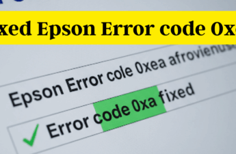 Fixed Epson Error code 0xea