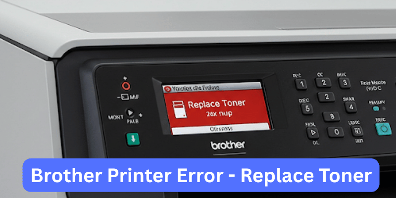 Brother Printer Error - Replace Toner