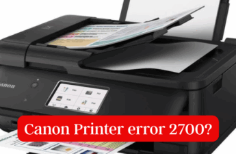 Canon Printer error 2700?