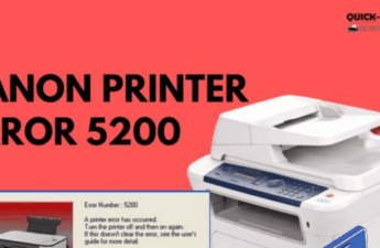 Canon Printer Error 5200