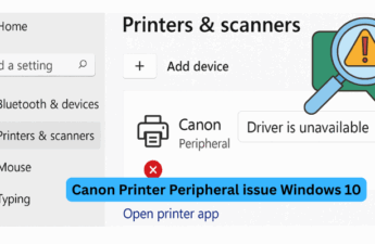 canon printer peripheral issue