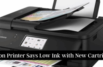 Canon Printer Says Low Ink with New Cartridge
