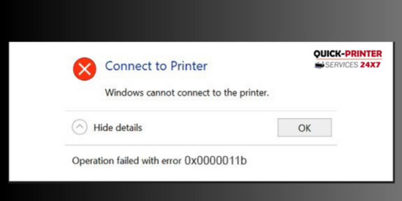 Fixing “Windows Cannot Connect to Printer” Error 0x0000011b