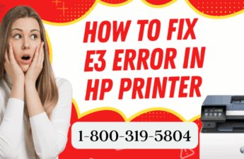 HP Printer Error E3