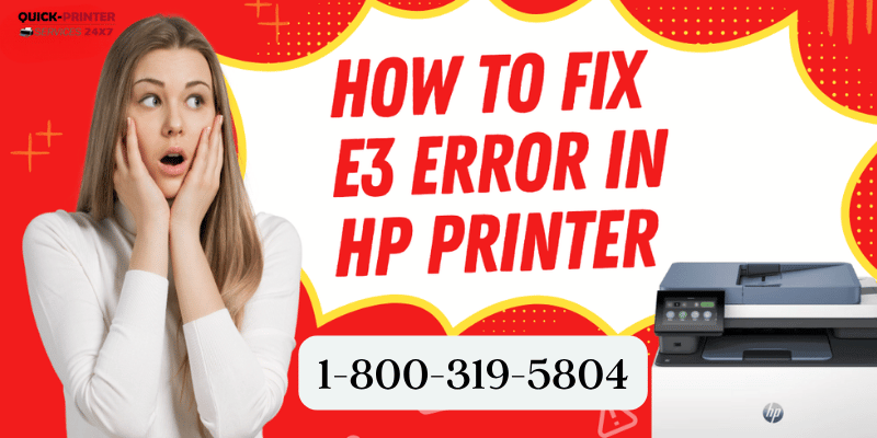 HP Printer Error E3