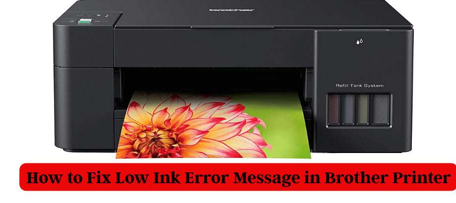 How to Fix Low Ink Error Message in Brother Printer.