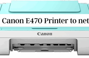 Reset Canon E470 Printer to network