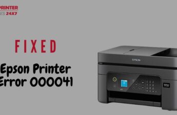 Fixed Epson Printer Error 000041