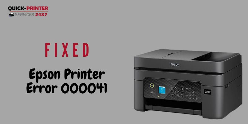 Fixed Epson Printer Error 000041