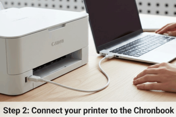 how to connect Canon MG2522 printer to Dell Chromebook